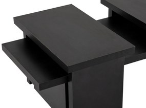 Mesa de Centro "Sanctuary" – Preto, 110x45x41,5 cm, Design Acolhedor e