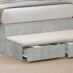 Camas com Gavetas vidaXL Cinza Concreto 80x36,5x16,5 cm Madeira Projet