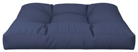 Almofadão para sofá de paletes 80x80x12 cm tecido azul-marinho