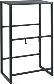 Estante para Caixas de Armazenamento, 69,5 x 32 x 112 cm, Inclinação Ajustável em 3 Posições, Preto
