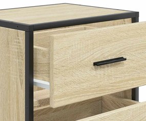 Mesas de cabeceira de parede 2 pcs 40x31x39,5cm carvalho sonoma