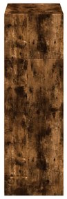 Armário alto 70x41x124 cm derivados de madeira carvalho fumado