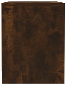 Mesa cabeceira 45x34x44,5cm derivados madeira carvalho fumado