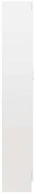 Estante 82,5x30,5x185,5cm derivados de madeira branco brilhante