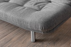 Sofá-Cama 3 Lugares Misa – Cinzento Claro – 52x175x40 cm