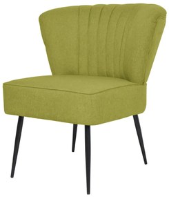 244099 vidaXL Cadeira de cocktail tecido verde