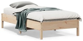 Cama sem colchão 90x190 cm madeira de pinho maciça