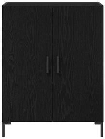 Sideboard vidaXL Preto Carvalho 69,5x34x90 cm Madeira de engenharia