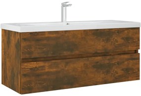 Móvel p/ lavatório 100x38,5x45cm deriv. madeira carvalho fumado