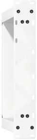 Pés para mesa de centro em forma de U, 2 peças, branco, 50x (42-43) cm