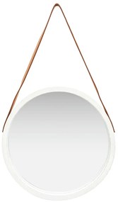 Espelho de parede com alça 50 cm branco