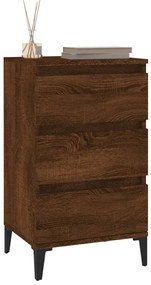 Mesa cabeceira 40x35x70 cm derivados madeira carvalho castanho
