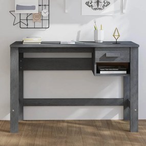 vidaXL Secretária HAMAR 110x40x75 cm pinho maciço cinza-escuro