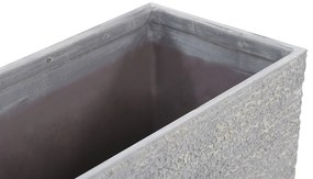 Vaso para plantas cinzento 25 x 60 x 45 cm EDESSA Beliani