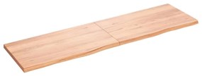 vidaXL Prateleira de parede 180x50x(2-4) cm carvalho tratado castanho