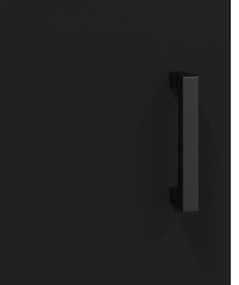 Aparador 69,5x34x90 cm derivados de madeira preto