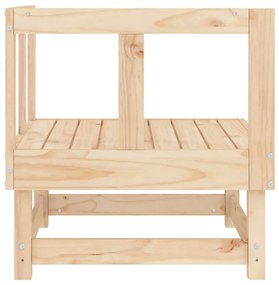 Sofás de canto para jardim 2 pcs madeira de pinho maciça
