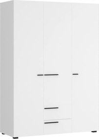 Roupeiro Vensale 106, Branco, 195x135x60cm, 135 kg, Portas para roupeiro: Com dobradiças