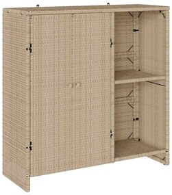 Armário de Armazenamento Bege 100 x 36 x 102 cm Rattan