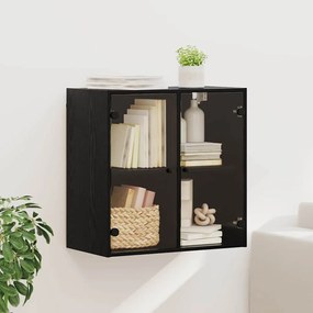 vidaXL Armário de Parede Carvalho Preto 68 x 37 x 68,5 cm