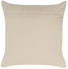 Conjunto de 2 almofadas de algodão com padrão geométrico rosa dourado 50 x 50 cm OUJDA Beliani