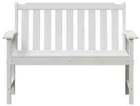 Banco de Jardim Branco 120 cm HDPE