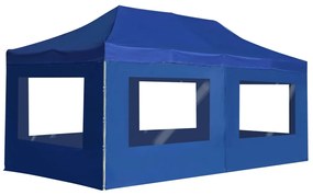vidaXL Tenda dobrável profissional com paredes alumínio 6x3m azul