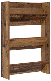 Armários para Sapatos de Parede 2 pcs Madeira antiga