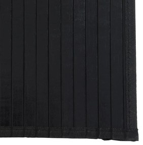 Tapete retangular 60x200 cm bambu preto