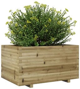 Vaso/floreira de jardim 90x60x49,5 cm madeira pinho impregnada