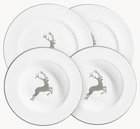 Conjunto de loiça artesanal Grauer Hirsch, 2 pessoas, 4 uni.