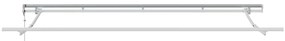 Toldo Retrátil Creme Branco Castanho 400 x 200 cm