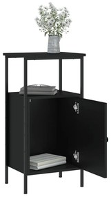 Mesa de Cabeceira - Preto - 41x31x80 cm