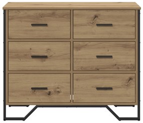Cômoda Carvalho Artesanal 91x35.5x74.5 cm Madeira Ingenerada