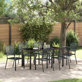 vidaXL Conjunto de Jantar Jardim 3 Peças Anthracite - Aço