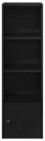 Estante 31x24x102 cm derivados de madeira carvalho preto