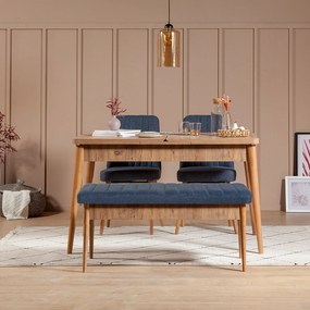 Conjunto de Mesa de Jantar Extensível &amp; Cadeiras Vina – Pinho Atlântic