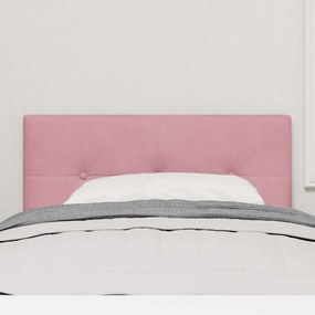 Cabeceira vidaXL Botões Almofadados Rosa 80 cm Veludo