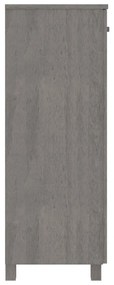 Sapateira HAMAR 85x40x108 cm pinho maciço cinza-claro