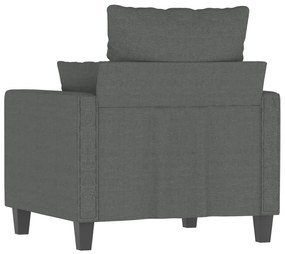 Poltrona 60 cm tecido cinzento-escuro