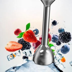 Varinha mágica Power Pulsar 2300MAX Cream&Crrush com potência máxima de 2300 W, Tecnologia Crossblades com lâminas de 4 folhas com revestimento de tit