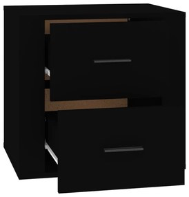 Mesa de cabeceira 50x39x47 cm preto