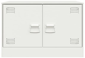 Móveis de TV 2 pcs 67x39x44 cm aço branco