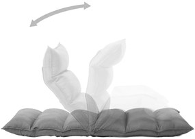 Colchão de chão dobrável tecido cinzento-claro