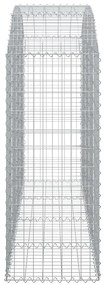 Cesto gabião arqueado 200x50x120/140 cm ferro galvanizado