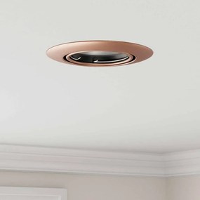 vidaXL Luminárias Embutidas 12 pcs Redondas GU10 Cobre Ø90 mm Aço