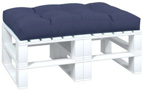 Almofadão para sofá de paletes 120x80x12 cm tecido azul-marinho