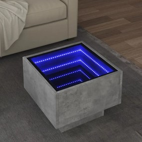 Mesa de apoio c/ LEDs 40x40x30 cm derivados de madeira