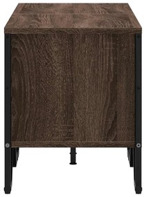 Móvel de TV 122x34x41 cm derivados de madeira carvalho castanho