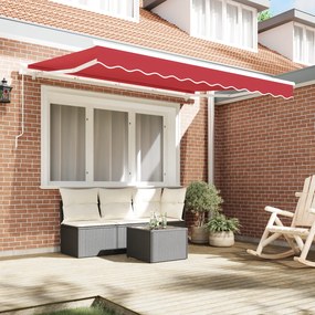 Tecido de substituição do toldo para estrutura de 2,5x2 m Vermelho